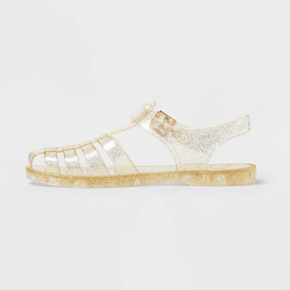 wild fable Gold Glitter Jelly Sandals - Picture 2 of 5